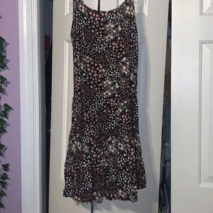 Black floral dress